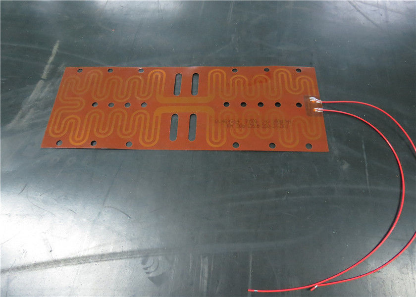 Quick Heating Kapton Foil Heater , Foil Heating Element Simple Assembly